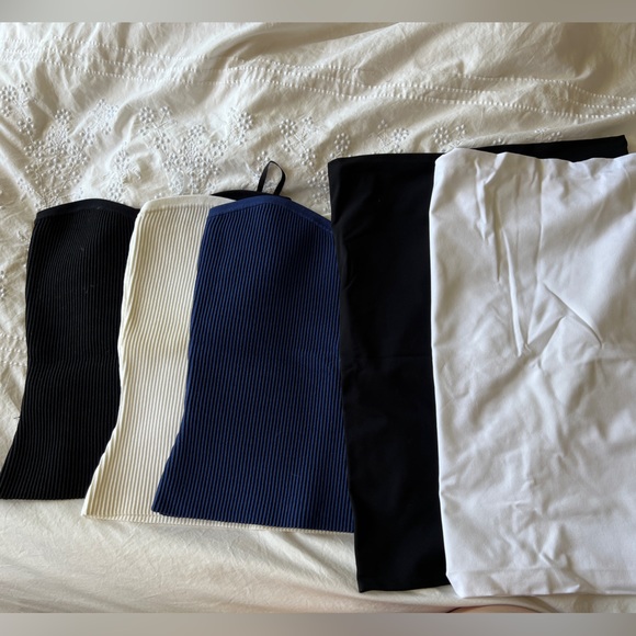 Babaton Tops - Babaton Tube Tops - 5 pieces Aritzia